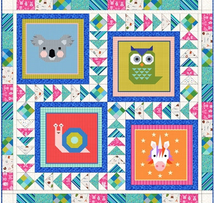 Animal Alphabet Fat Quarter Bundle by Lewis and Irene