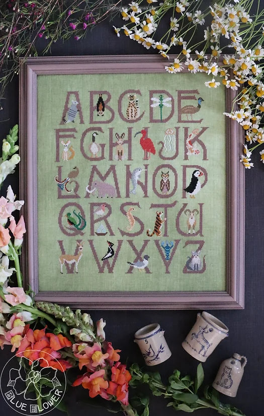 Animal Alphabet Cross Stitch Pattern by The Blue Flower