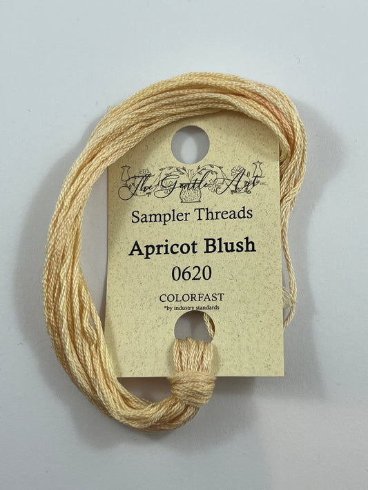 Apricot Blush 0620 The Gentle Art Sampler Thread 6 Stranded Hand Dyed Embroidery Floss