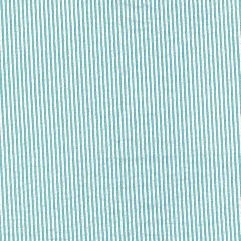 Seersucker Cotton Aqua Stripe SB5380.1.14 by Sevenberry (sold in 25cm increments)