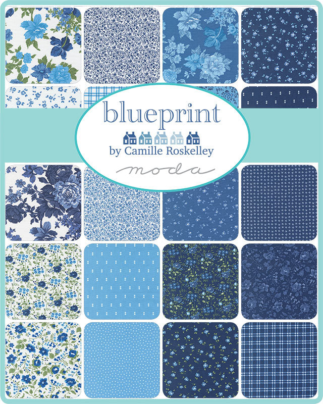 Blueprint Mini Charm Pack by Camille Roskelley for Moda Fabrics