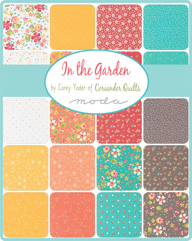In the Garden Charm Pack by Corey Yoder of Coriander Quilts for Moda Fabrics