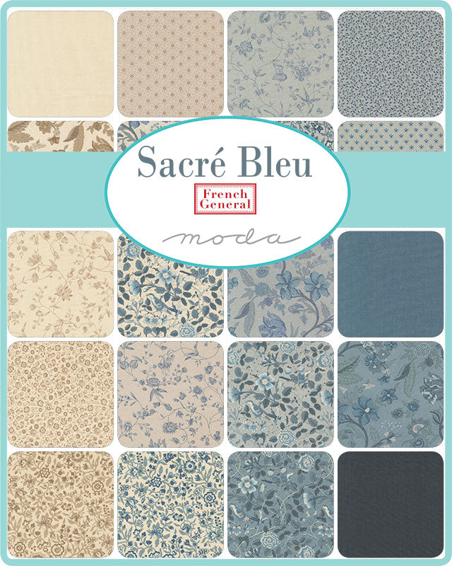 Sacre Bleu Jelly Roll by French General for Moda fabrics