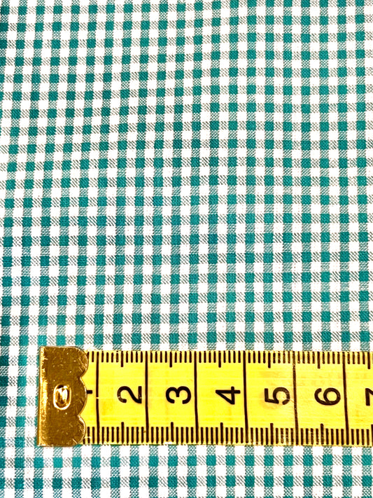 Seersucker Cotton Aqua Gingham SB5380.2.14 by Sevenberry (sold in 25cm increments)