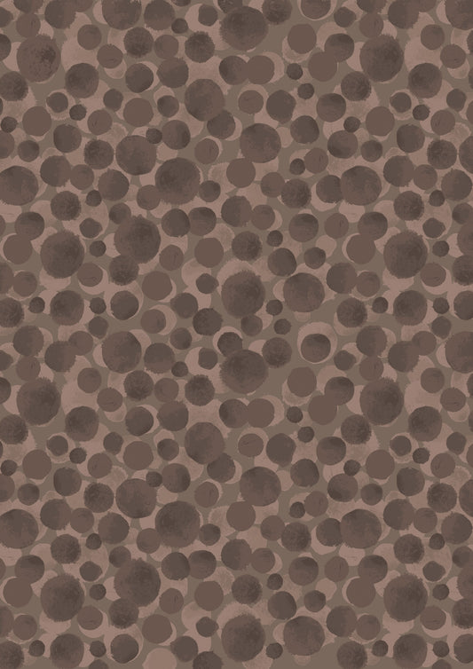 Bumbleberries Chocolate BB024 by Lewis and Irene (sold in 25cm increments)