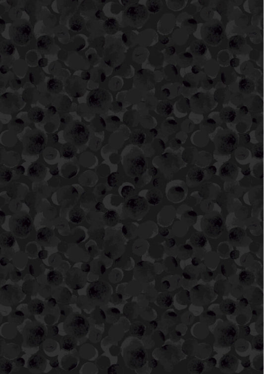 Bumbleberries Black BB030 by Lewis and Irene (sold in 25cm increments)