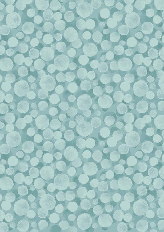 Seasonal Bumbleberries AW25 Duck Egg BBS10 by Lewis and Irene (sold in 25cm increments)