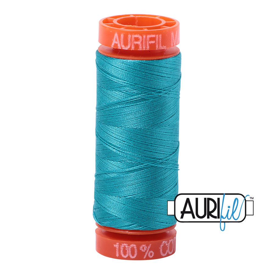 Aurifil 50wt Cotton Turquoise 2810 200m Spool