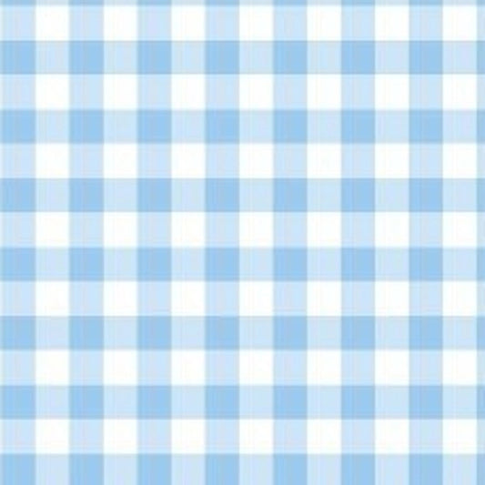 Fabric Flair Baby Blue Gingham 14ct Aida Pre-cut