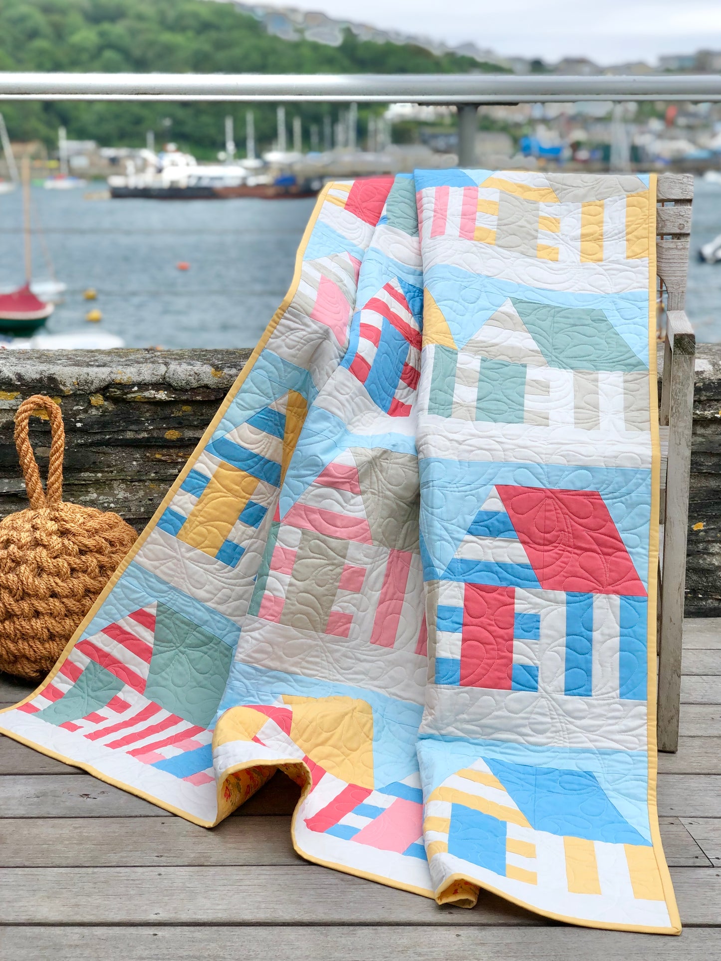 Beach Huts Quilt Pattern By CakeStand Quilts