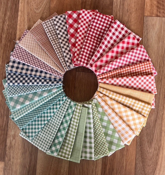 Bee Ginghams - Fat Eighth Bundle by Lori Holt for Riley Blake