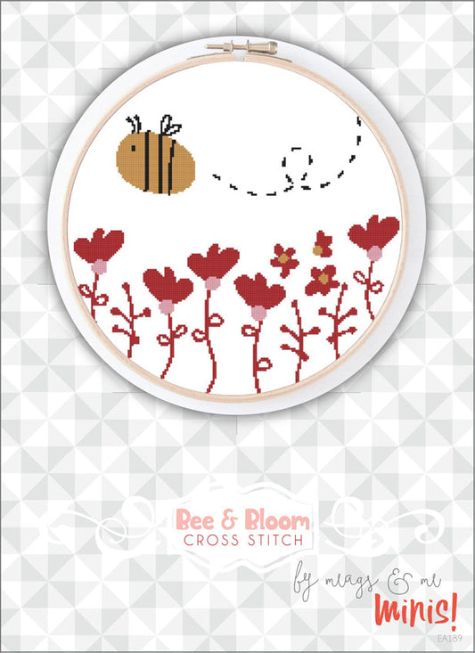 Bee and Bloom Cross Stitch Pattern by Meags and Me