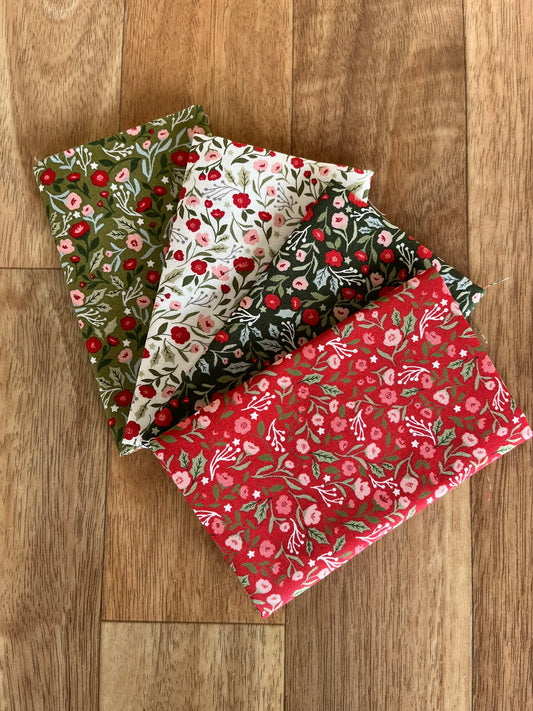 Berry & Pine Posies Fat Eighth Bundle by Lella Boutique for Moda Fabrics
