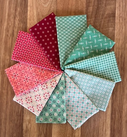 Berry & Sage Fat Eighth Bundle by Lori Holt for Riley Blake