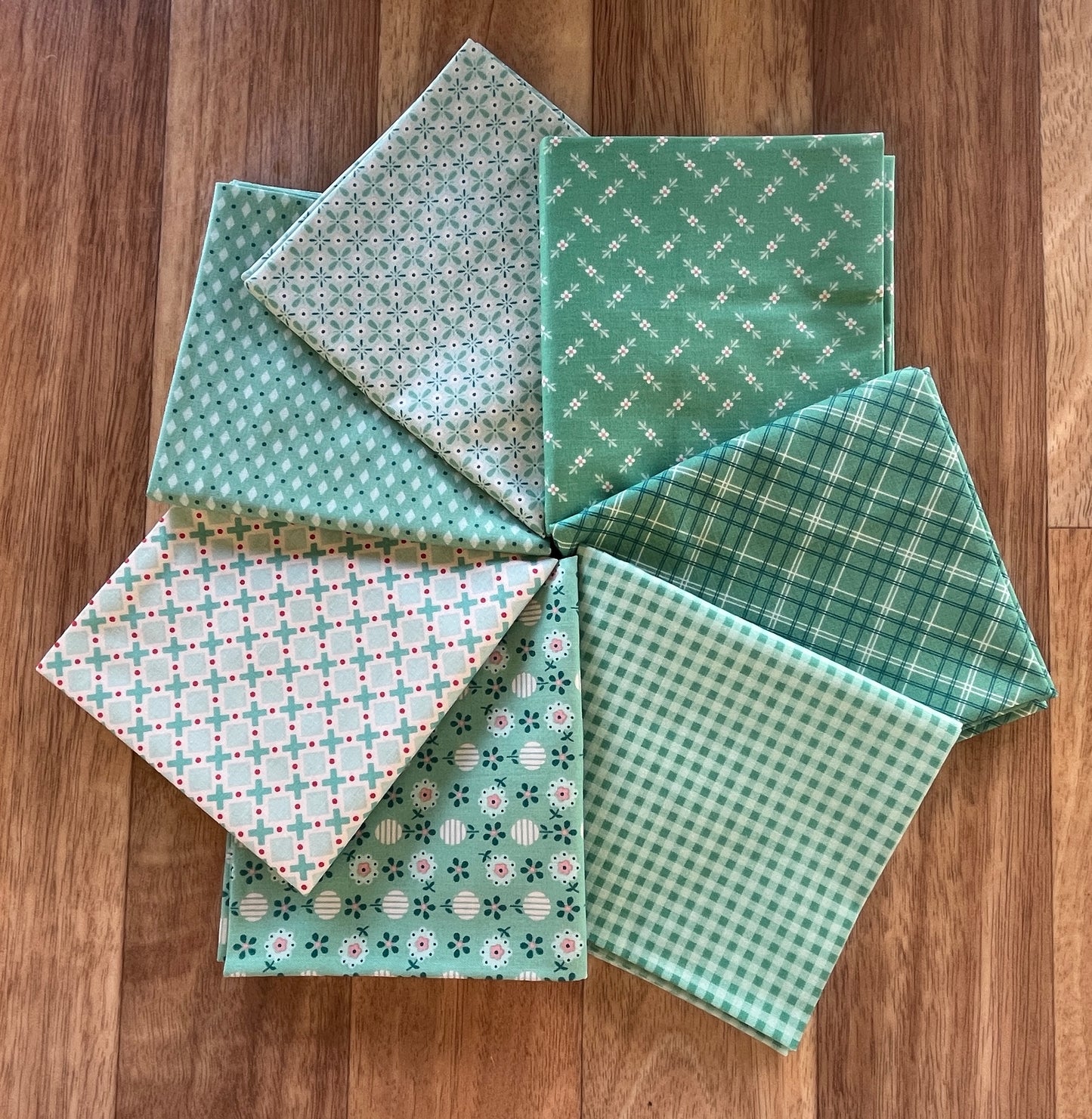 Berry & Sage Greens Fat Quarter Bundle by Lori Holt for Riley Blake