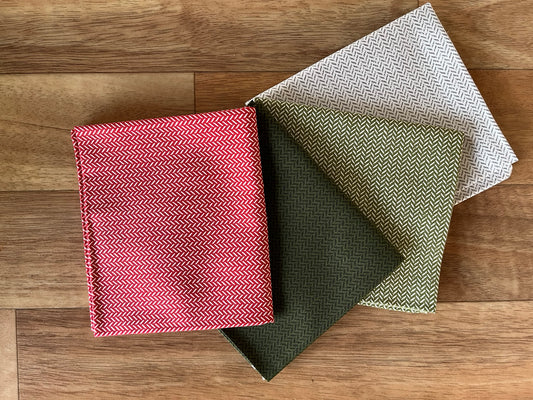 Berry & Pine Herringbone Fat Quarter Bundle by Lella Boutique for Moda Fabrics