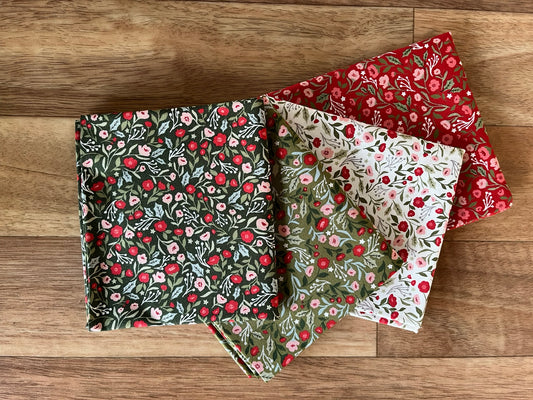 Berry & Pine Posies Fat Quarter Bundle by Lella Boutique for Moda Fabrics