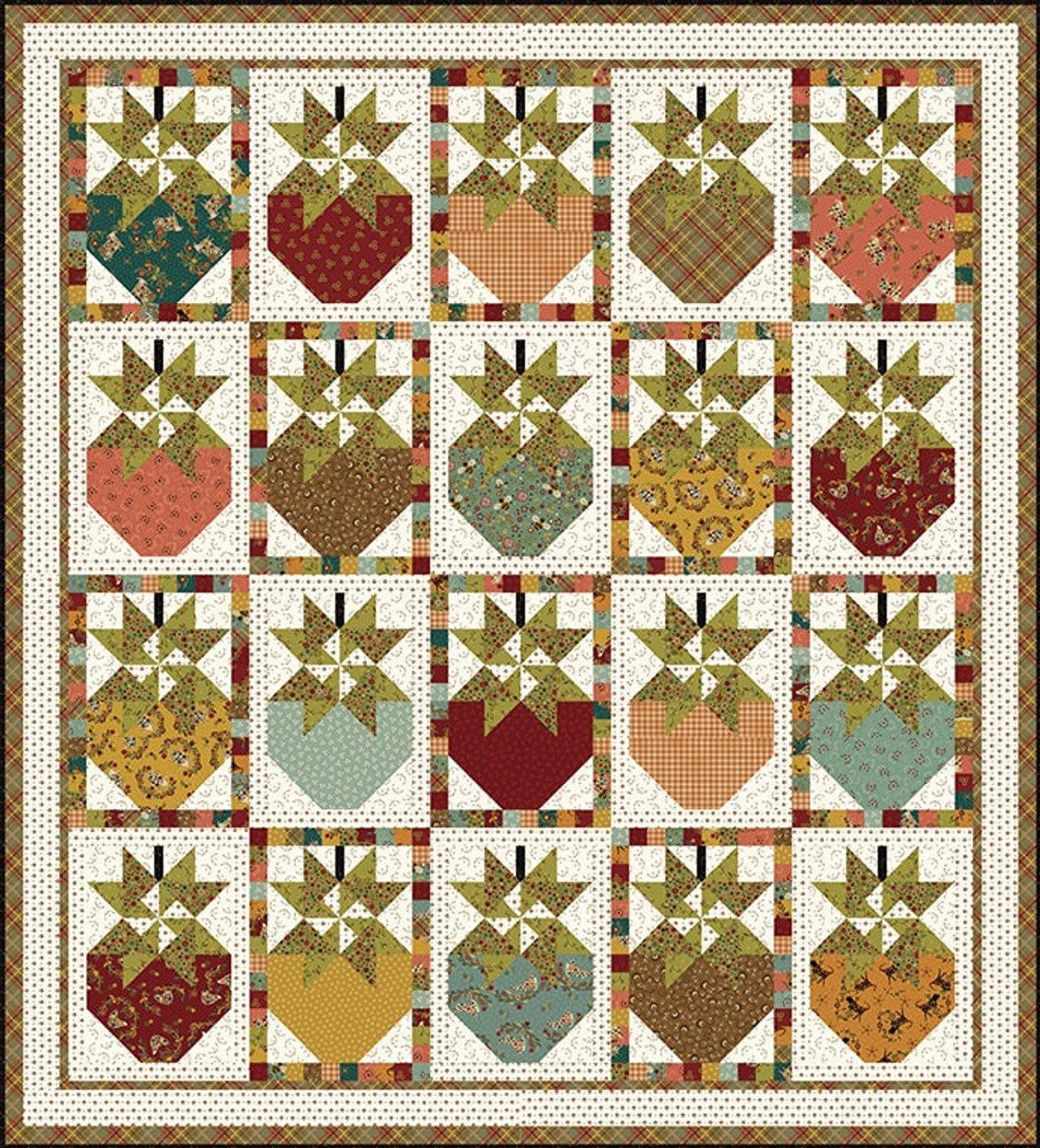 Pennyberry Farm Fabric Quilt Kit by Kim Diehl for Henry Glass Fabrics