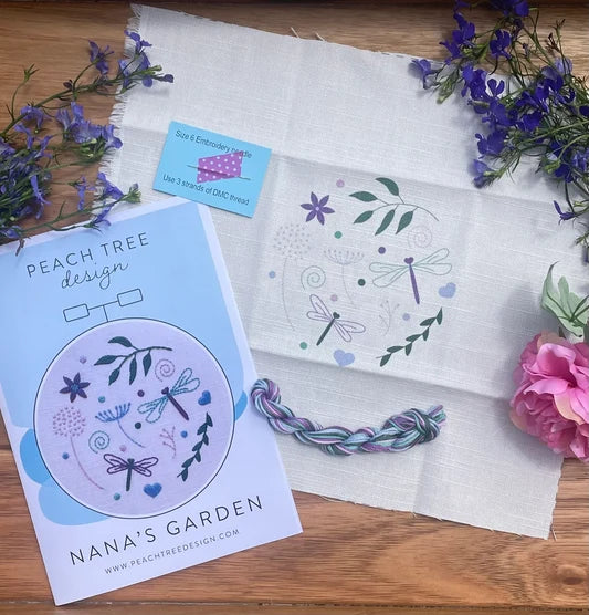Beryl's Garden Embroidery Kit from Peach Tree Designs