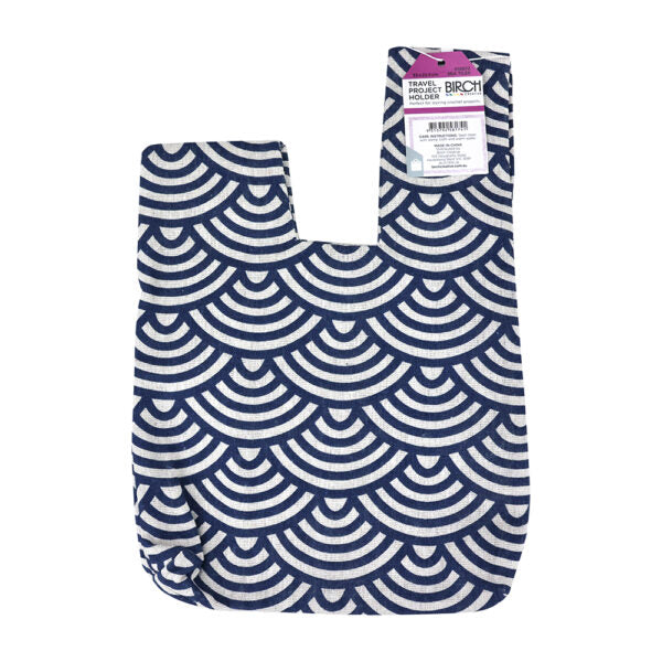 Travel Crochet Project Holder Sea Tiles by Birch