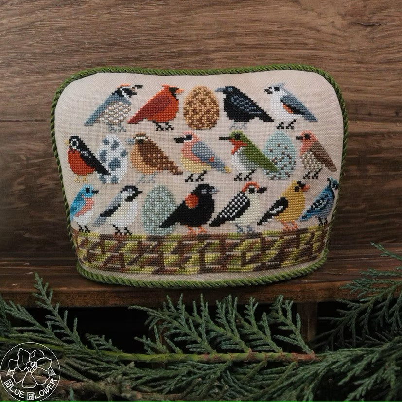 Birdy Bowl Cross Stitch Pattern by The Blue Flower