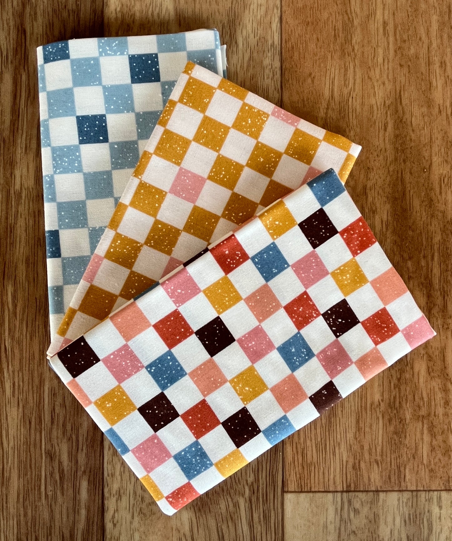 Blossoms and Blooms Checks Fat Eighth Bundle by Elena Amo for Moda Fabrics
