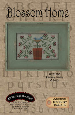 Blossom Home Cross Stitch Pattern by All Through the Night