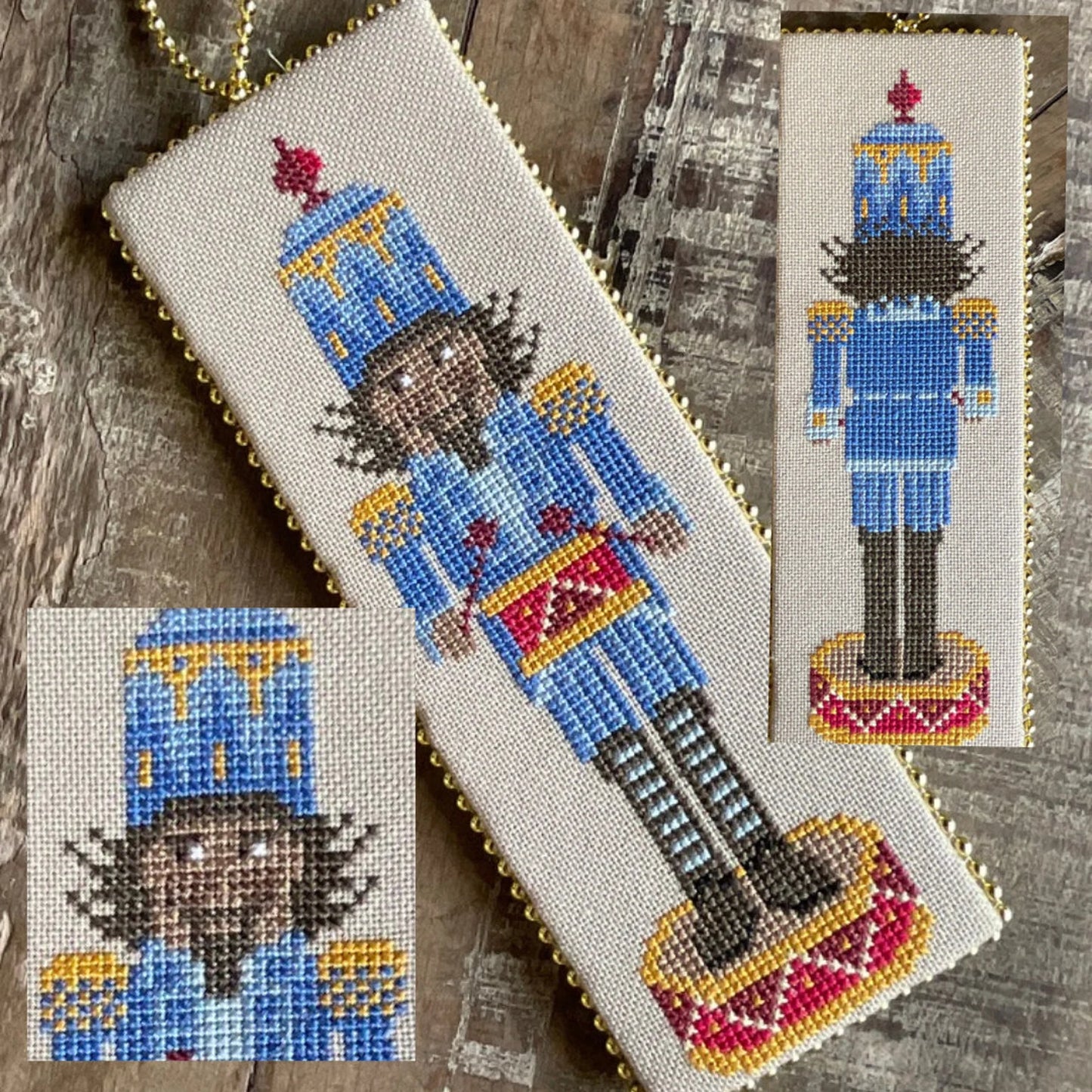 Blue Nutcracker Cross Stitch Pattern by December Stitches