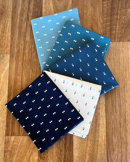 Blueprint Dots Fat Quarter Bundle by Camille Roskelley for Moda Fabrics