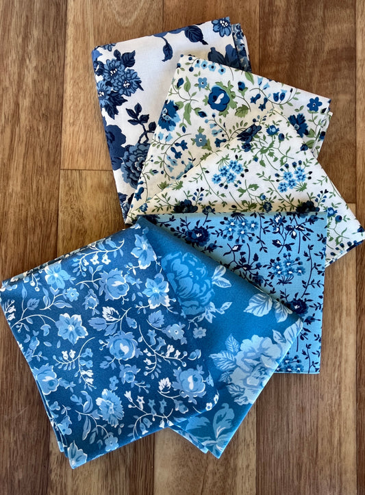 Blueprint Florals Fat Quarter Bundle by Camille Roskelley for Moda Fabrics