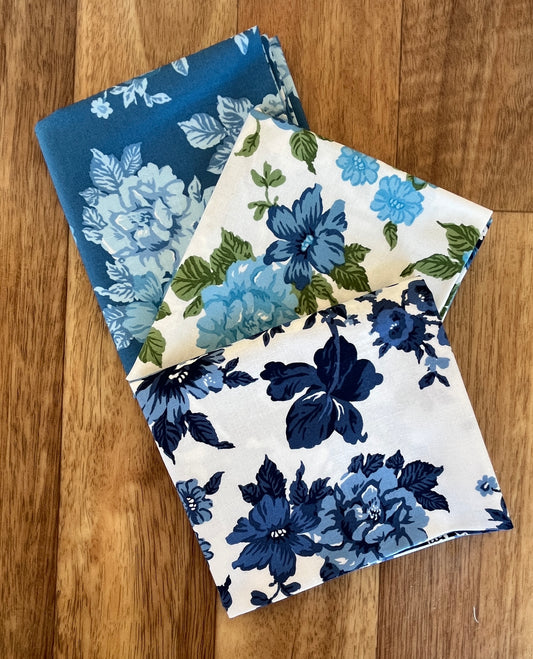 Blueprint Heirloom Floral Fat Quarter Bundle by Camille Roskelley for Moda Fabrics