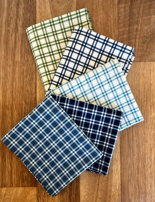 Blueprint Plaid Fat Quarter Bundle by Camille Roskelley for Moda Fabrics