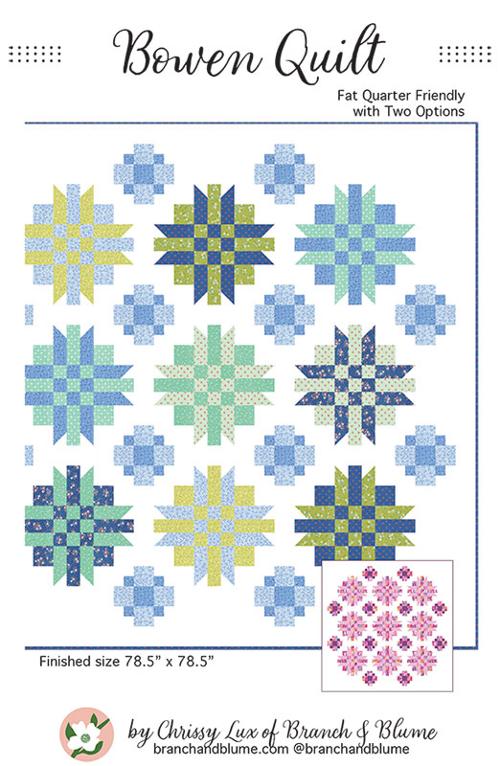 Bowen Quilt Pattern by Chrissy Lux of Branch and Blume
