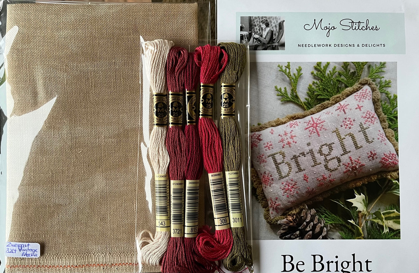 Be Bright (DMC) Cross Stitch Kit Mojo Stitches