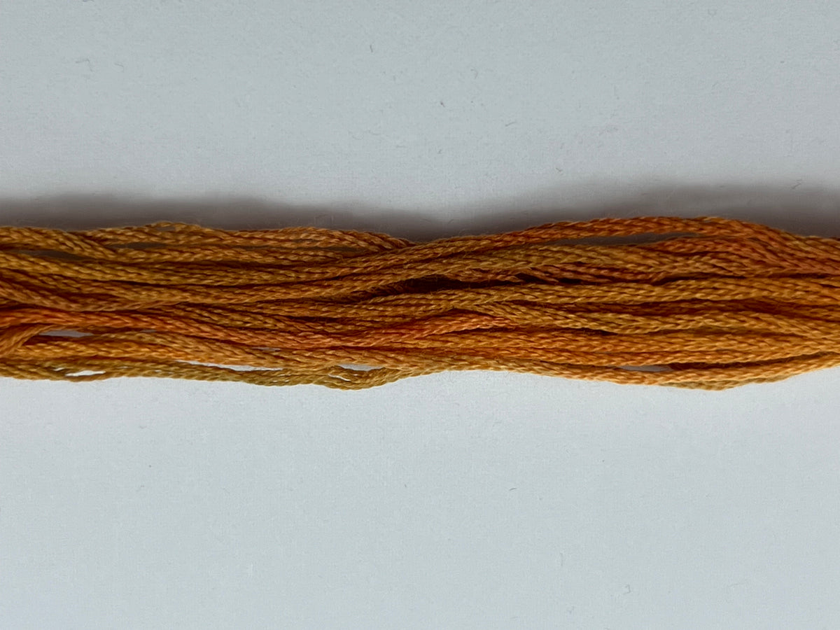 Burnt Thread Burnt Orange 0550 The Gentle Art Sampler Thread 6 Stranded Hand Dyed E ...