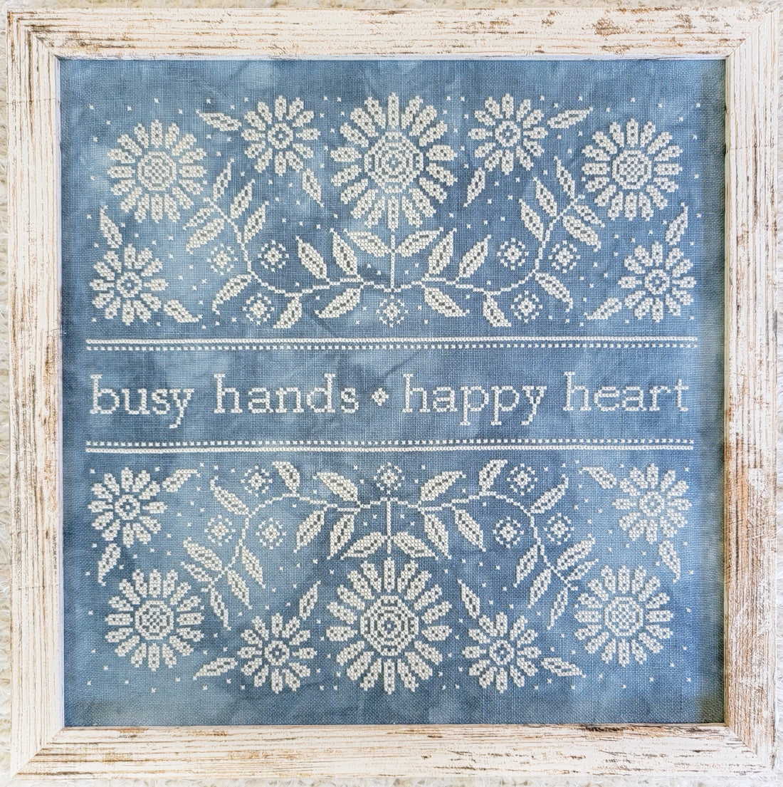 Busy Hands Happy Heart Cross Stitch Pattern Hello from Liz Mathews