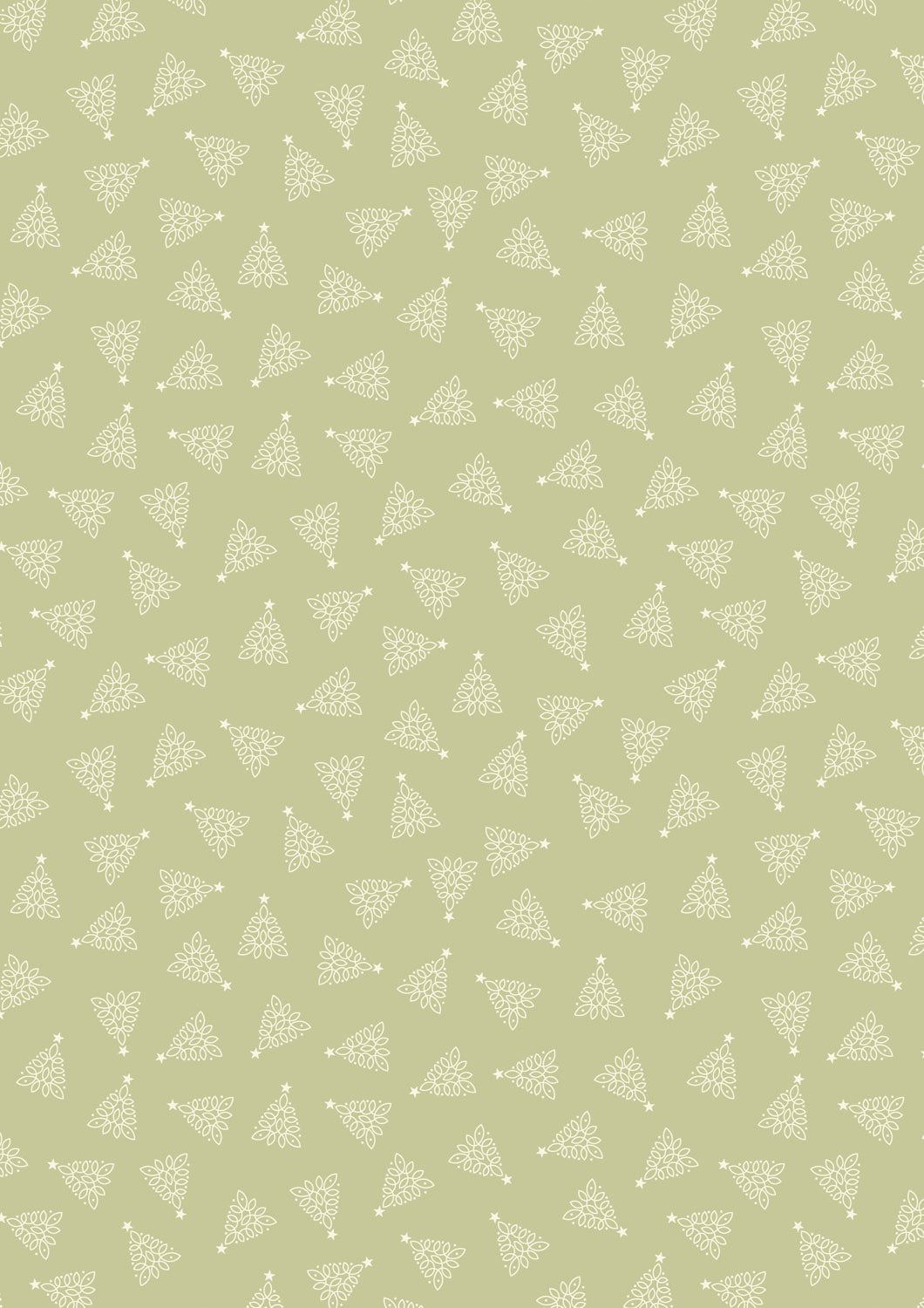 Celtic Christmas Celtic Trees on Festive Sage C131B by Lewis and Irene (sold in 25cm increments)