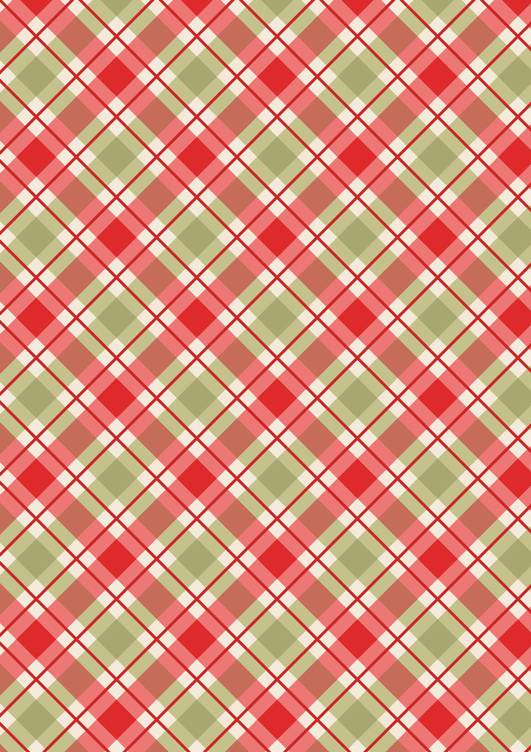Celtic Christmas Christmas Check C132C by Lewis and Irene (sold in 25cm increments)