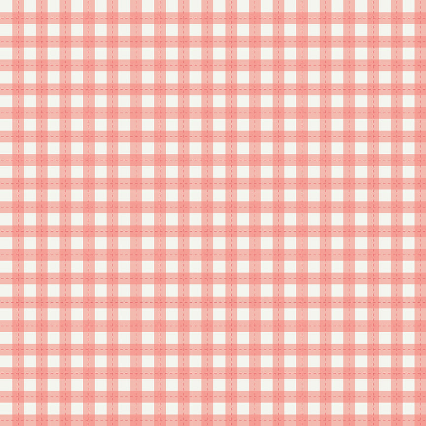 Afternoon Tea Gingham Lipstick C14035 by Beverly McCullough for Riley Blake (sold in 25cm increments)
