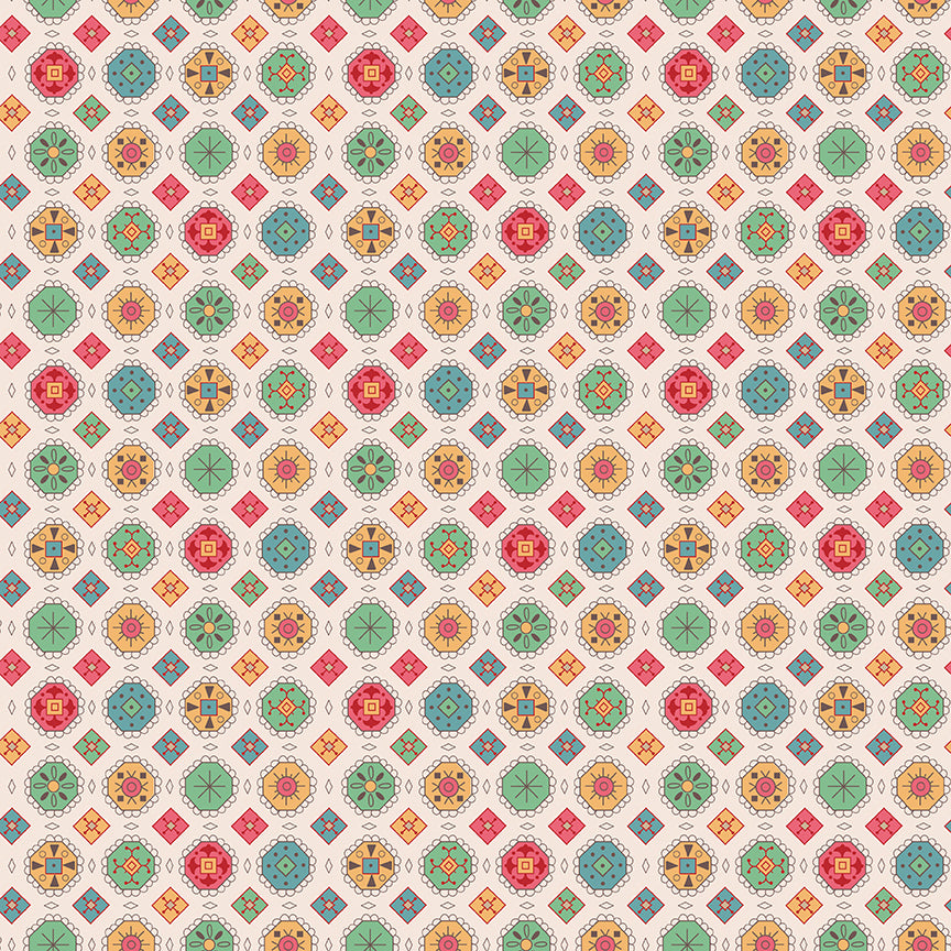 Mercantile Charming Multi C14382 by Lori Holt for Riley Blake (sold in 25cm increments)