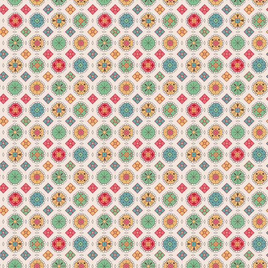 Mercantile Charming Multi C14382 by Lori Holt for Riley Blake (sold in 25cm increments)