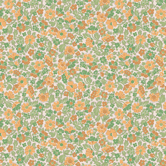 Mercantile Beloved Riley Green C14383 by Lori Holt for Riley Blake (sold in 25cm increments)