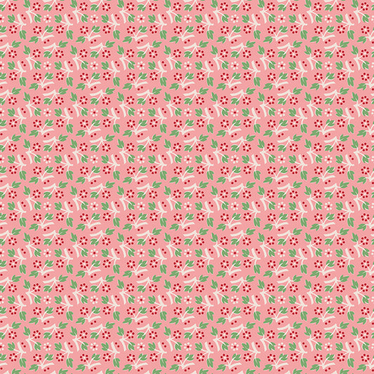 Mercantile Memories Coral C14390 by Lori Holt for Riley Blake (sold in 25cm increments)