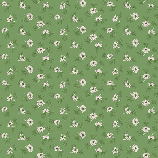 Home Town Holiday Pineflower Basil C14903 by Lori Holt for Riley Blake Fabrics (sold in 25cm increments)