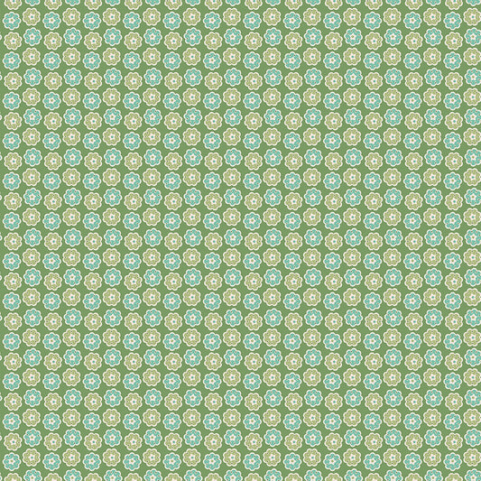 Home Town Holiday Wreath Clover C14917 by Lori Holt for Riley Blake Fabrics (sold in 25cm increments)