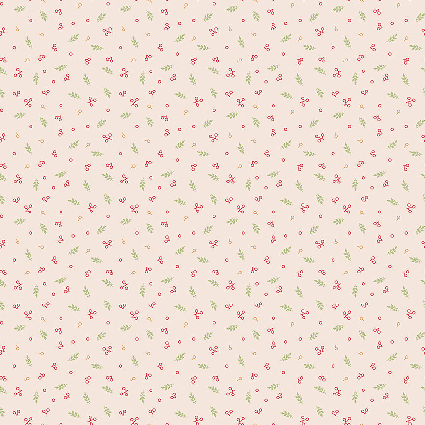 Home Town Holiday Berries Latte C14918 by Lori Holt for Riley Blake Fabrics (sold in 25cm increments)