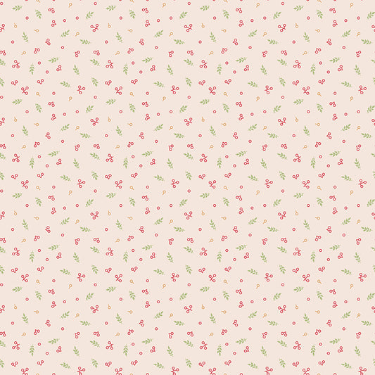 Home Town Holiday Berries Latte C14918 by Lori Holt for Riley Blake Fabrics (sold in 25cm increments)