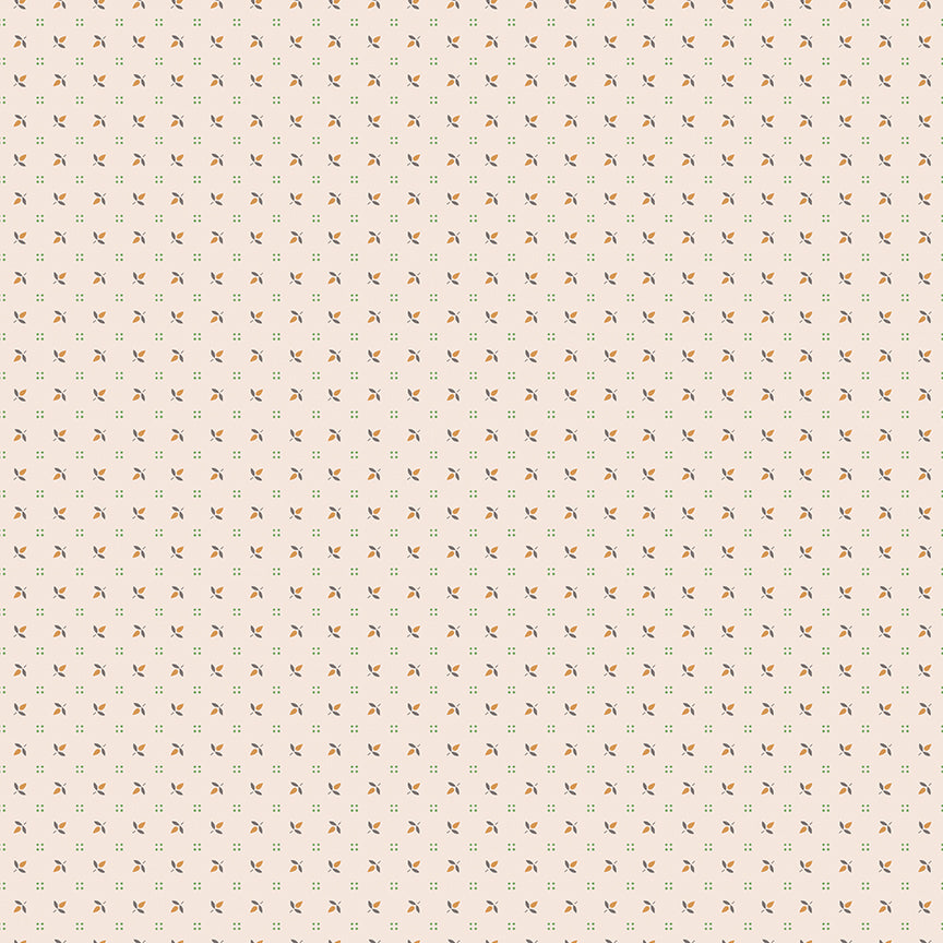 Home Town Holiday Flowerbud Latte C14922 by Lori Holt for Riley Blake Fabrics (sold in 25cm increments)