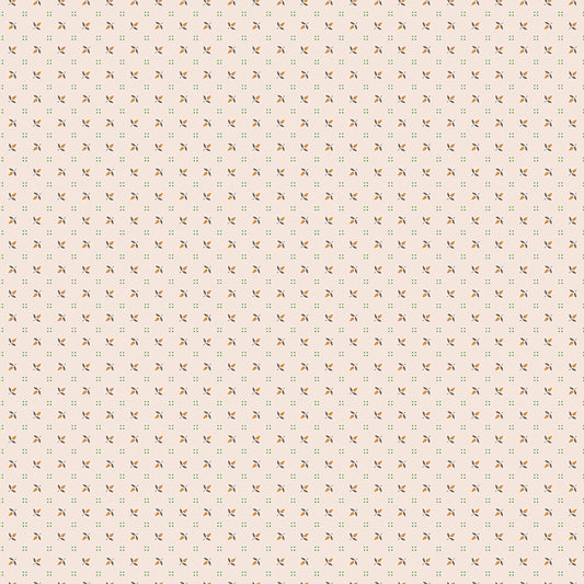 Home Town Holiday Flowerbud Latte C14922 by Lori Holt for Riley Blake Fabrics (sold in 25cm increments)