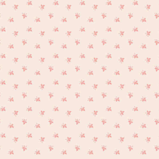 Gentler Times Endearing Coral C16477 by Lori Holt of Bee in my Bonnet for Riley Blake Designs (sold in 25cm increments)
